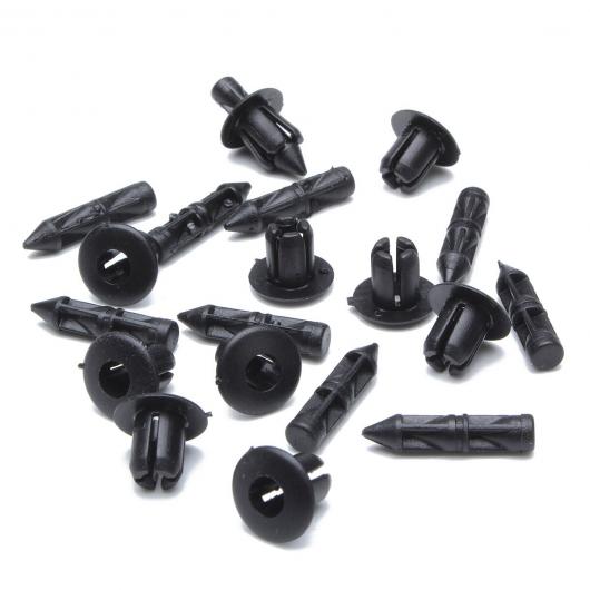 10/100ピース 6mm プラスチック リベット フェアリング トリム パネル ファスナー クリップ 適用: ホンダ ヤマハ スズキ 100PC AL-QQ-6175 AL Interior parts for cars