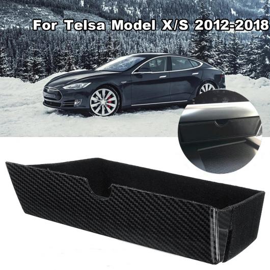カーボン スタイル センター コンソール ストレージ ボックス ドロワー トレイ 適用: テスラ/TESLA モデル X モデル S 2012-2018 AL-QQ-6682 AL Interior parts for cars