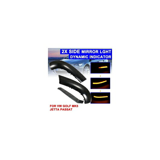 バックミラー ミラー シグナル ランプ ハイライト LED ダイナミック ターン ライト イエロー 適用: フォルクスワーゲン/VOLKSWAGEN パサート B6 2005-2011 VW ゴルフ MK5 AL-QQ-6963 AL Car parts|オートパーツエージェンシー