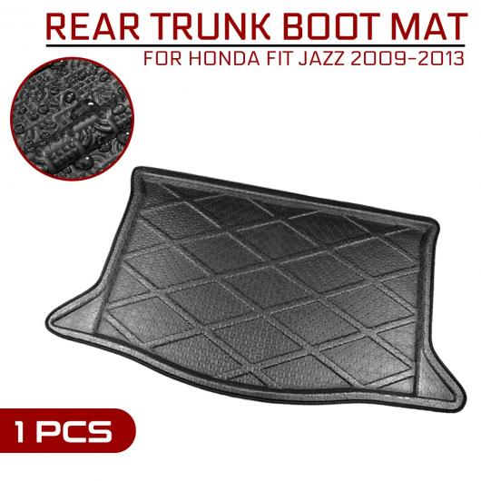 フロア マット カーペット リア トランク 汚れ防止 カバー 適用: ホンダ フィット ジャズ 2009 2010 2011 2012 2013 AL-QQ-7158 AL Interior parts for cars