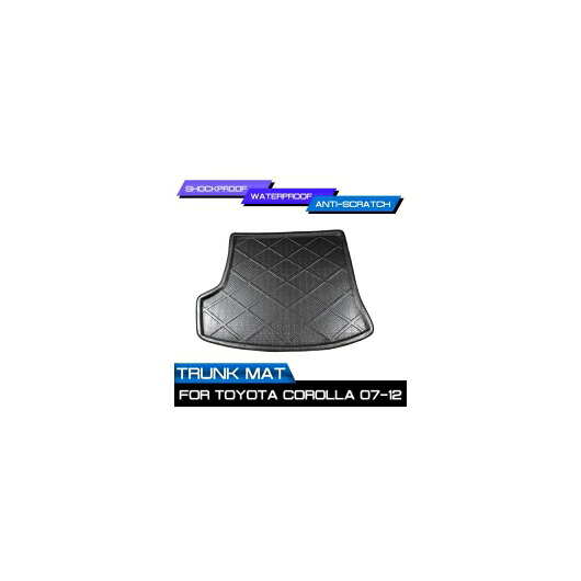 フロア マット カーペット 適用: トヨタ カローラ 2007 2008 2009 2010 2011 2012 リア トランク 汚れ防止 カバー AL-QQ-7042 AL Interior parts for cars