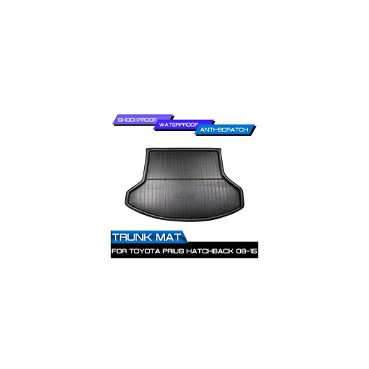 フロア マット カーペット 適用: トヨタ プリウス ハッチバック 2008 2009 2010 2011-2015 リア トランク 汚れ防止 カバー AL-QQ-7048 AL Interior parts for cars