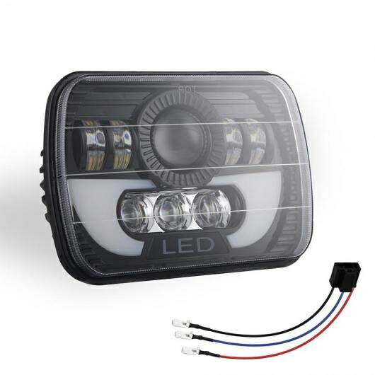 5×7/4×6インチ 300W 30000LM LED ヘッドライト バルブ HI-LO ビーム DRL オート ライト ランプ 適用: オフ-ロード 車両 トラック バス AL-RR-5534 AL Car light