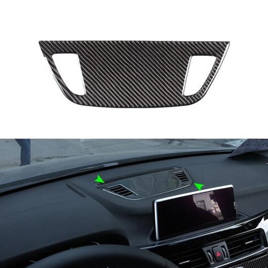 リアル カーボンファイバー センター コントロール ダッシュボード パネル 通気口 フレーム カバー 保護 トリム 適用: BMW/ビーエムダブリュー X1 F47 F48 2016-2020 AL-QQ-8268 AL Interior parts for cars