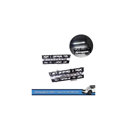 適用: BMW 7シリーズ F01 F02 730I/740i/750i/760I 2009-2012 LED DRL デイタイムランニングライト フォグランプ ライト AL-QQ-8367 AL Car light｜オートパーツエージェンシー