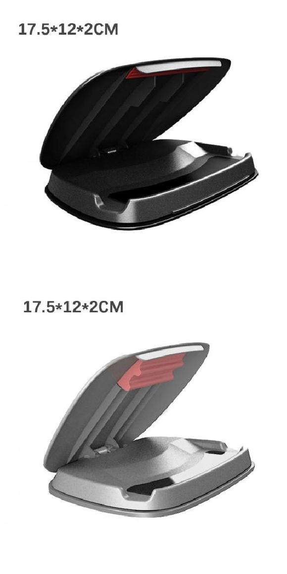 電話 ホルダー マウント ユニバーサル ダッシュボード 電話 ホルダー 滑り止め シリコン サクション パッド 調整可能 スマートフォン サポート L ブラック・L グレー AL-RR-5667 AL Interior parts for cars