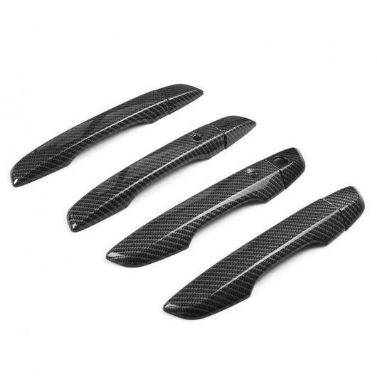 カーボン調 エクステリア ドア ハンドル カバー トリム ストリップ 装飾 アクセサリー 適用: ホンダ シビック 2016-2021 4ピース AL-RR-6429 AL Car parts 6,228円