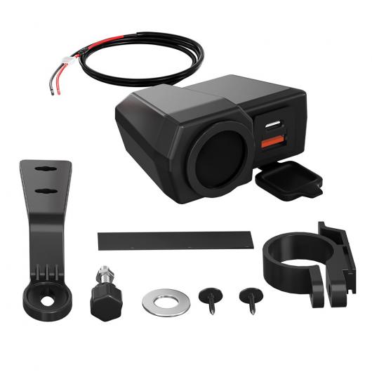 QC3.0 USB PD 3.0 オートバイ チャージャー 防水 クイック チャージャー 車両-マウント スイッチ 12-24V パワー サプライ アダプタ モト アクセサリー USB PD AL-RR-6739 AL Car parts|オートパーツエージェンシー