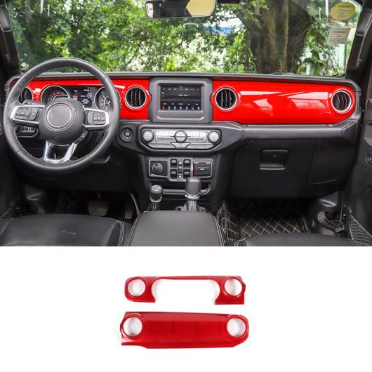 レッド インテリア 装飾 ステッカー インテリア アクセサリー 適用: ジープ/JEEP グラディエーター JT ラングラー JL 2018 2019 2020 2021 センター コンソール パネル AL-RR-2264 AL Interior parts for cars｜オートパーツエージェンシー