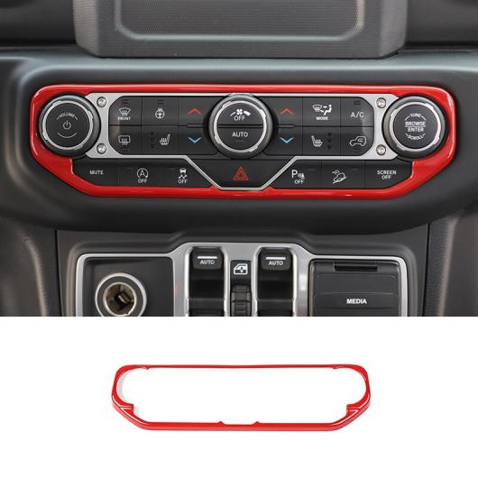 レッド インテリア 装飾 ステッカー インテリア アクセサリー 適用: ジープ/JEEP グラディエーター JT ラングラー JL 2018 2019 2020 2021 エアコン B AL-RR-2264 AL Interior parts for cars