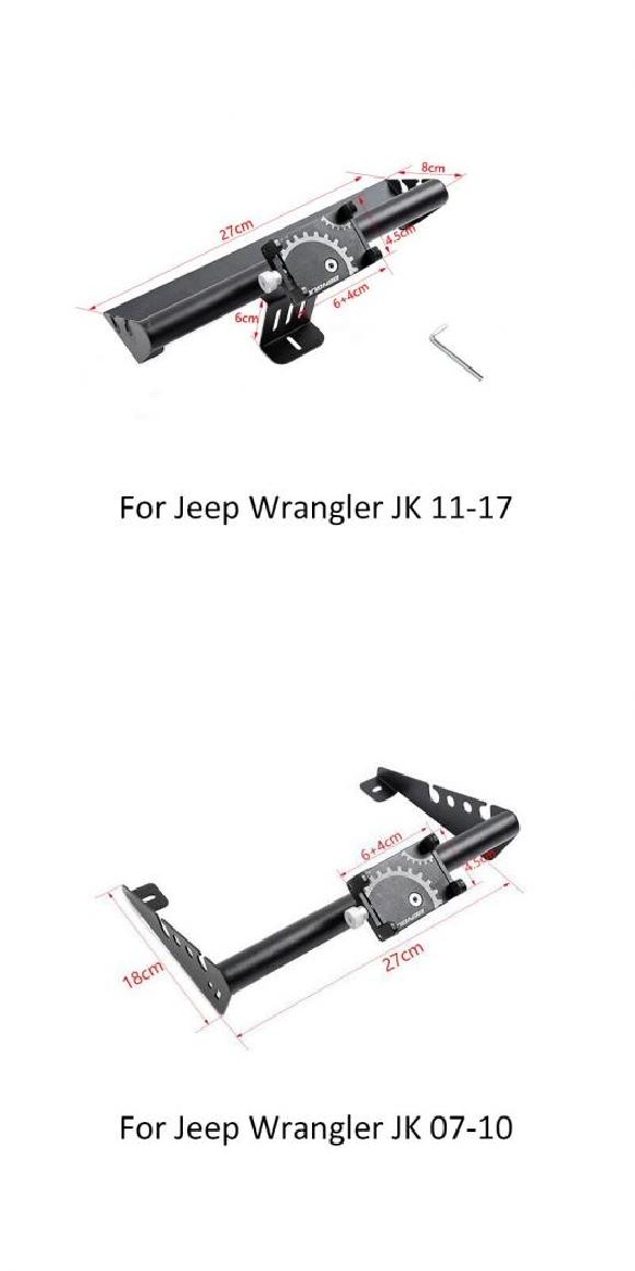 GPS スタンド ホルダー 適用: ジープ/JEEP ラングラー JK 携帯電話 サポート ホルダー アクセサリー ジープ/JEEP ラングラー JK 2007-2017 タイプA・タイプC AL-RR-2246 AL Interior parts for cars
