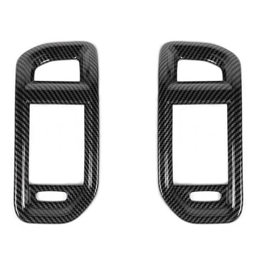 インテリア アクセサリー 適用: ダッジ・ラム 1500 2018-2021 ABS セントラル コントロール サイド A/C 通気口 トリム カバー ステッカー カーボン調 AL-RR-2330 AL Interior parts for cars