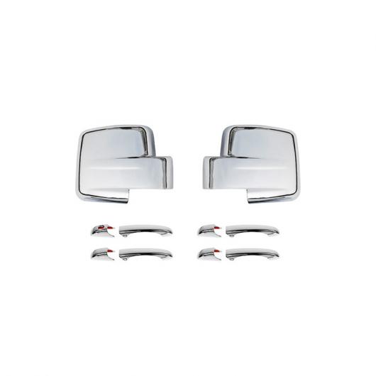 バックミラー ミラー カバー 適用: ジープ/JEEP パトリオット 2011-2016 リア ビュー ミラー シェル 装飾 カバー ステッカー アクセサリー クローム 10ピース AL-RR-2346 AL Exterior parts for cars