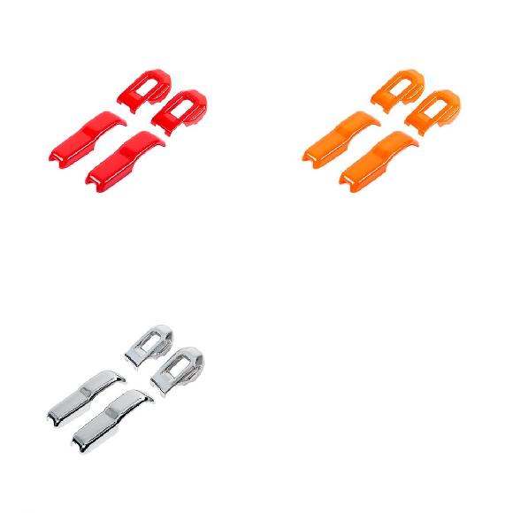 フード ロック ラッチ キャッチ エンジン 装飾 カバー トリム ステッカー アクセサリー 適用: ジープ/JEEP ラングラー JL グラディエーター JT 2018-2021 レッド～クロム AL-RR-2380 AL Exterior parts for cars
