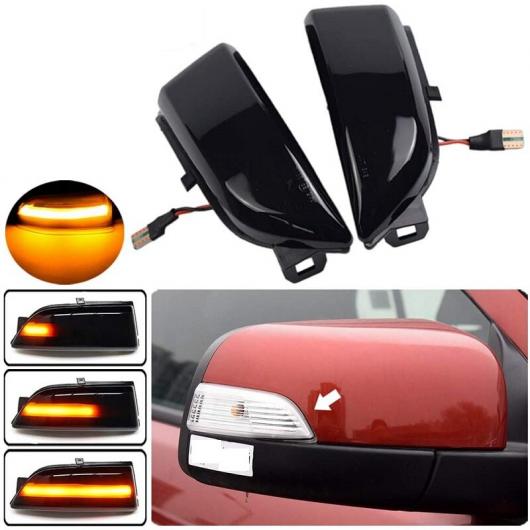 2PC ダイナミック ターンシグナルライト LED サイド ウイング ミラー シーケンシャル インジケーター ランプ エベレスト 15 レンジャー T6 ラプター LED AL-SS-0525 AL Car parts