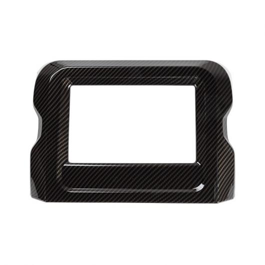 ABS GPS ナビゲーション 装飾 フレーム カバー ステッカー 適用: ジープ/JEEP ラングラー JL グラディエーター JT 2018 2019 2020 2021 アクセサリー 7インチ ブラック カーボン AL-RR-2430 AL Interior parts for cars