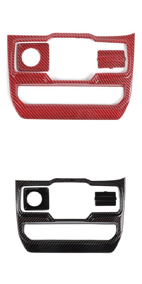 ABS ウインドウ コントロール パネル シガーソケット USB ソケット 装飾 カバー 適用: ジープ/JEEP ラングラー JL グラディエーター JT 2018-2022 レッドカーボン・カーボン調 AL-RR-2484 AL Car parts