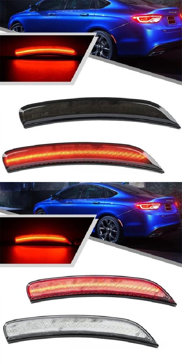オート LED ライト 適用: 2015-2017 クライスラー/CHRYSLER 200 LED リア サイド マーカー ライト リフレクター ランプ クリア タイプA・タイプB AL-SS-1102 AL Car parts