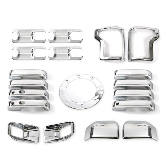 セット クローム エクステリア 装飾 トリム ボディ デコ 適用: フォード/FORD F150 2015～ フル セット AL-RR-2707 AL Exterior parts cars