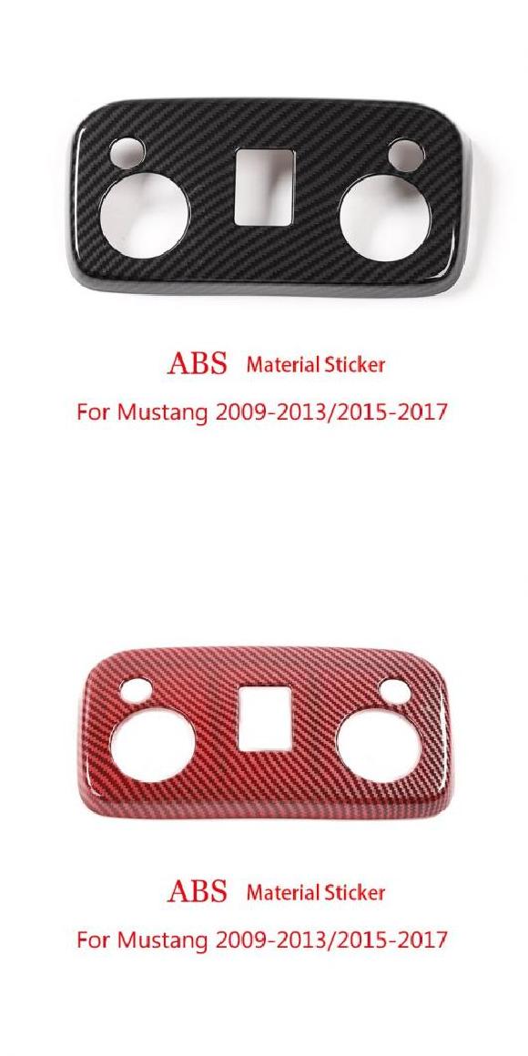 インテリア アクセサリー 適用: フォード/FORD マスタング 2009-2013 ルーフ リード ランプ パネル 装飾 カバー A カーボンファイバー・A レッド カーボンファイバー AL-RR-2670 AL Interior parts cars