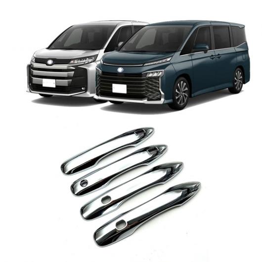 4ピース ABS サイド ドア ハンドル カバー トリム エクステリア 適用: トヨタ ヴォクシー ノア 2021 2022 AL-SS-1649 AL Car parts