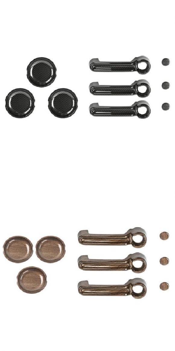 ABS エクステリア ドア グリップ ハンドル シェル アウター ドア ボウル カバー トリム 装飾 ステッカー 適用: ジープ/JEEP ラングラー JK 2007～ カーボン調・木目調 AL-RR-2863 AL Exterior parts for cars