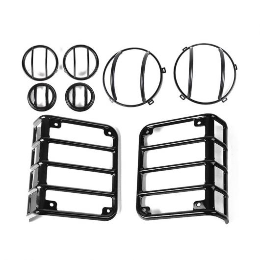 ランプ ボンネット 適用: ジープ/JEEP ラングラー JK 2007-2017 ヘッドライト リア テール ランプ シグナル ライト ガード カバー ジープ/JEEP ヨーロッパ仕様 エディション セット AL-RR-2961 AL Exterior parts for cars