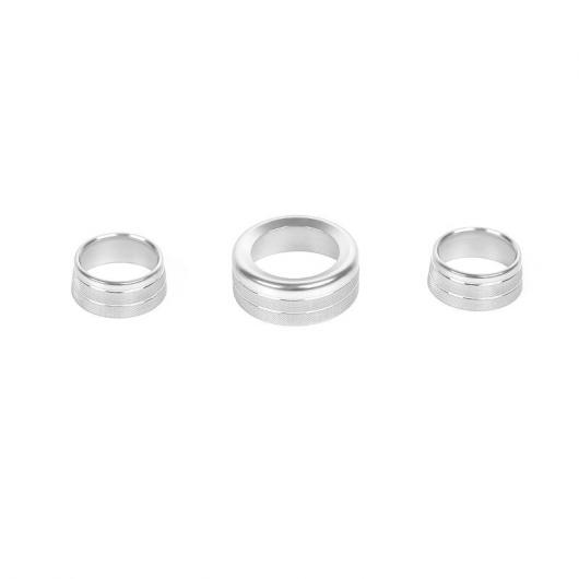インテリア オーディオ マニュアル エアコン スイッチ ボタン ノブ 装飾 リング アクセサリー 適用: スズキ ジムニー 2019～ シルバー AL-RR-3027 AL Interior parts for cars