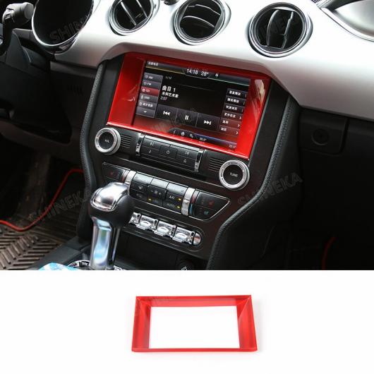 保護 ステッカー 適用: フォード/FORD マスタング レッド インテリア 装飾 カバー キット アクセサリー フォード/FORD マスタング 2015～ ナビゲーション トリム AL-RR-3099 AL Exterior parts cars 16,162円