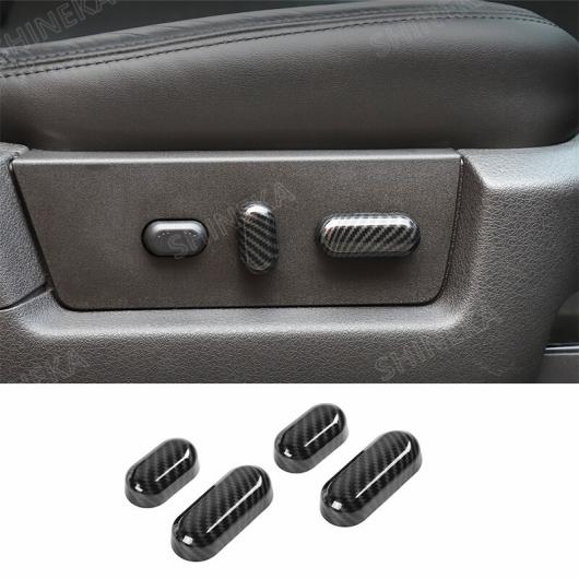 カーボンファイバー調 ステッカー インテリア 装飾 カバー アクセサリー 適用: フォード/FORD F150 ラプター 2009-2014 A シート アジャスター 調整 AL-RR-3101 AL Exterior parts cars