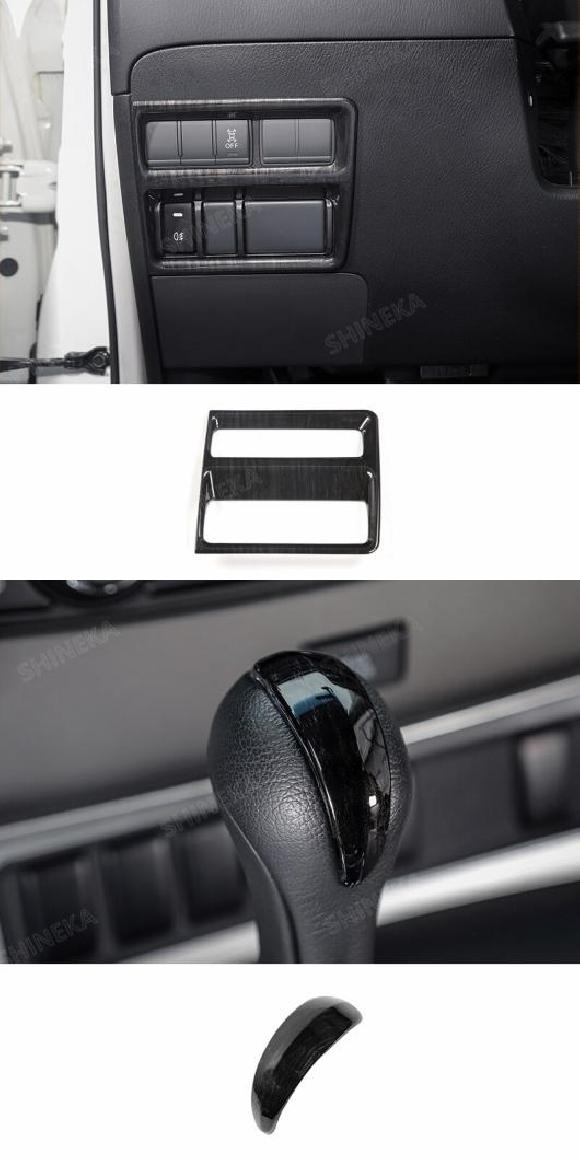 黒木目調 ステッカー 適用: 日産 パトロール Y62 インテリア センター コンソール ダッシュボード 装飾 カバー 日産 パトロール ヘッド ライト スイッチ・ギア シフト カバー AL-RR-3087 AL Exterior parts for cars|オートパーツエージェンシー