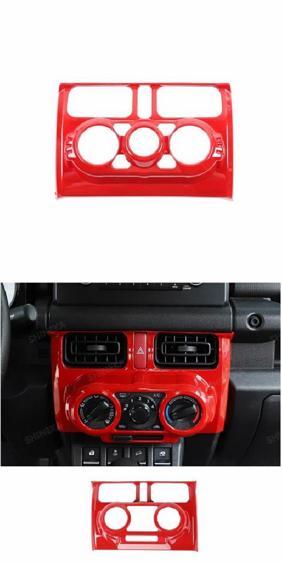 適用: スズキ ジムニー インテリア レッド センター コンソール 装飾 カバー ステッカー アクセサリー スズキ ジムニー 2019～ 自動車 パネル・マニュアル パネル AL-RR-3094 AL Exterior parts for cars 20,269円