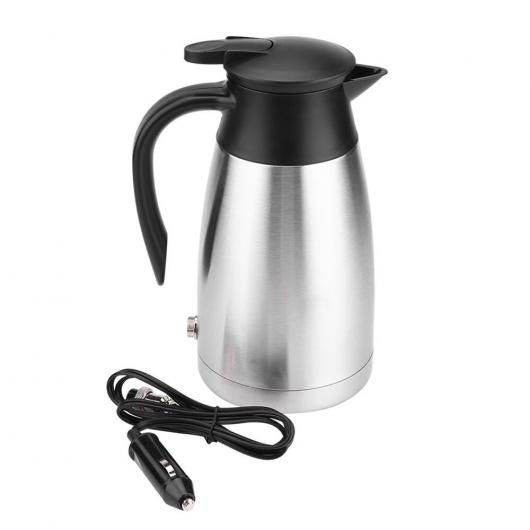 12V/24V 1000ML 電動 ヒート ケトル ポータブル ドリンクホルダー ウォーター ヒーター 自動車 ポット シルバー AL-RR-3272 AL Car parts