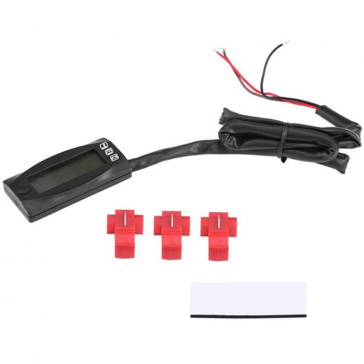 ミニ 3 イン 1 LED ディスプレイ メーター エア 温度 + タイム + ボルト 測定 テスト ルーム 温度 メーター 電圧計 時計 オートバイ ツール ブラック AL-RR-3527 AL Car parts