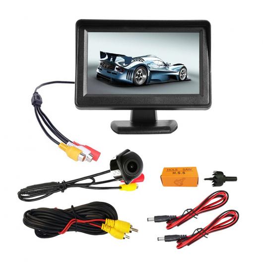 リバース モニター 4.3インチ HD リア ビュー カメラ モニター LED ナイト ビジョン カメラ パーキング カメラ モニター タイプB AL-RR-4010 AL Car parts