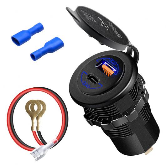 オートバイ チャージャー 5V3A 携帯電話 チャージャー USB ポート QC3.0 充電 PD60W チャージャー タイプB AL-RR-4033 AL Motorcycle parts 9,789円