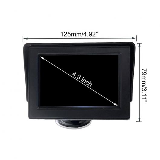 ミラー ナイト ビジョン 適用: セーフティー カーシート リア 4.3 -インチ HD ディスプレイ モニター カメラ 4.3インチ AL-RR-4100 AL Car parts