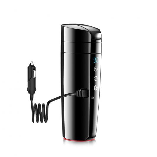 12V/24V ヒート マグ ポータブル トラベル スマート コーヒー トラベル カップ 可変 温度 コントロール ケトル ブラック AL-RR-4169 AL Car parts|オートパーツエージェンシー