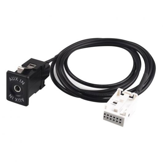 12PIN AUX オーディオ ケーブル ソケット インターフェース アダプタ ケーブル 適用: プジョー/PEUGEOT 307 308 408 407 507 適用: シトロエン/CITROEN RD4 C2 C4 C5 AL-RR-3614 AL Car parts