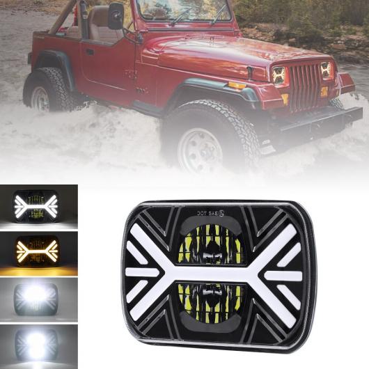 5X7 36W 9600LM LED スクエア フォグライト ホワイト ＆ アンバー ウインカー 適用: ジープ/JEEP チェロキー/CHEROKEE XJ ＆ フォード/FORD E -シリーズ/F -シリーズ AL-RR-4365 AL Car parts