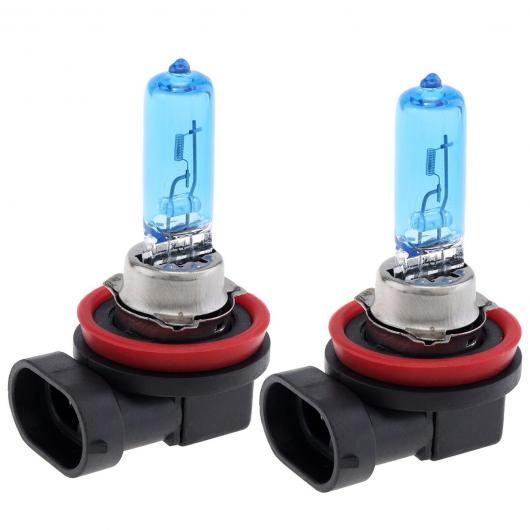 2ピース 12V H11 ユニバーサル ホワイト ライト ハロゲン ランプ 6000K 55W 防水 オート フロント ヘッド デイ ランニング ライト フォグ バルブ H9 AL-RR-6828 AL Car parts