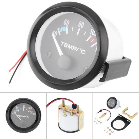 2インチ 12V ユニバーサル ハイ 感度 ウォーター 温度 温度 ゲージ 40-120 ホワイト LED AL-RR-4912 AL Car parts