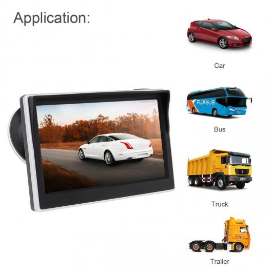 5インチ TFT LCD モニター 800×480 16:9 スクリーン 2 ウェイ ビデオ インプット 適用: リア ビュー バックアップ リバース カメラ DVD VCD AL-RR-7349 AL Car parts
