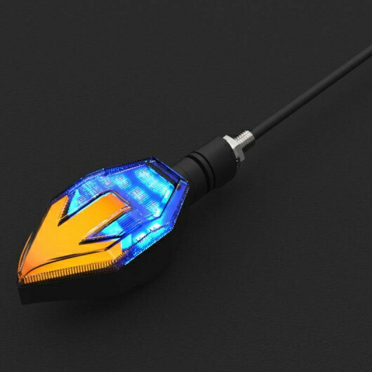 2ピース 12V 3W ユニバーサル オートバイ LED ウインカー アロー ランプ 150NK デイタイム ランニング ランプ グレア ライト ワーニング ライト ブルー AL-RR-8021 AL Car parts