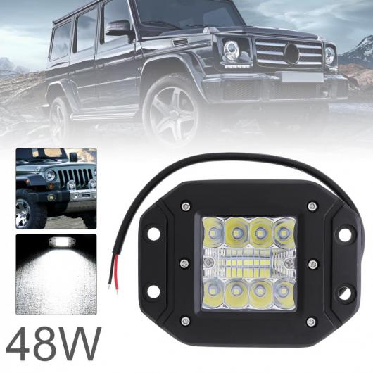 5インチ 6000K 48W 防水 ウルトラ ブライト LED スクエア ワーク ライト POD ライト オフ ロード ドライビング ライト LED ライト バー フォグ ライト AL-RR-8157 AL Car parts｜オートパーツエージェンシー