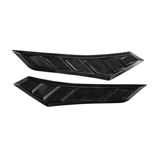 2ピース 自動車 アクセサリー フード 装飾 ブライトブラック AL-RR-8325 AL Car parts