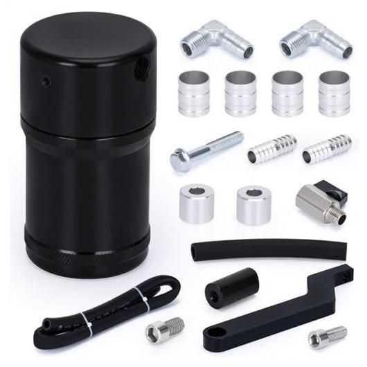 オイル キャッチ カン バッフル オイル セパレーター タンク 6OZ 適用:トラック 適用:ダッジ/DODGE チャレンジャー ラム 1500 2500 5.7L 6.4L 2009 - 2019 ブラック AL-SS-2696 AL Car light