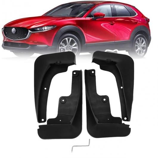 4ピース フロント リア ホイール マッドガード 適用:マツダ CX30 CX - 30 2020 2021 スプラッシュ ガード マッド フラップ ブラック AL-SS-2925 AL Car light