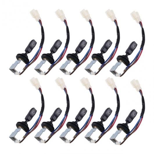 10X ヘッドライト ブレーキ ライト スイッチ ブレーキ ライト スイッチ AMR6104 適用:適用:ランド ローバー/ROVER ディフェンダー 97 - 14 ブラック シルバー AL-SS-2971 AL Car light