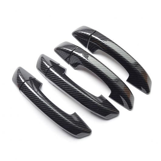 適用: フォルクスワーゲン/VOLKSWAGEN VW シャラン 2011 2012 2013 2014 2015 2016 カーボンファイバー クローム ドア ハンドル カバー トリム スタイリング アクセサリー ブラック AL-RR-1174 Exterior parts for cars